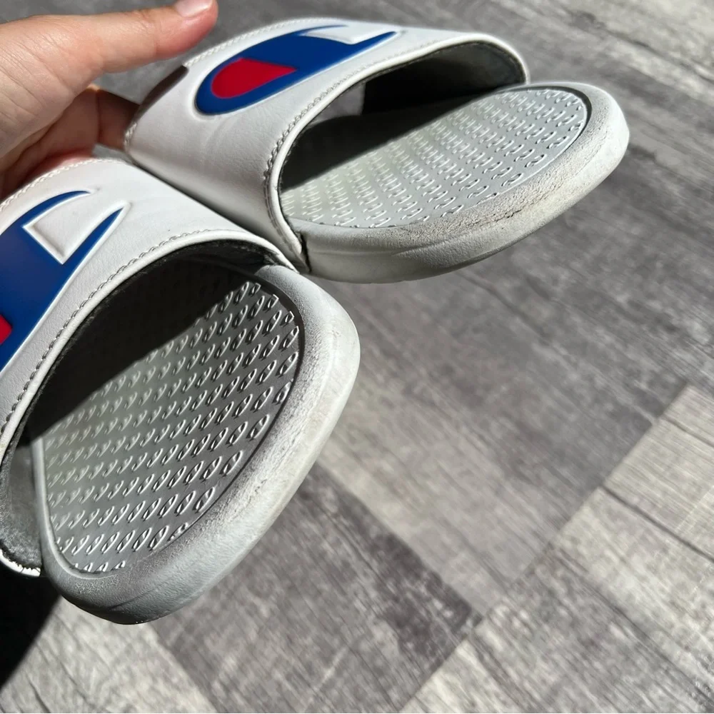 Champion Slides White Size 12